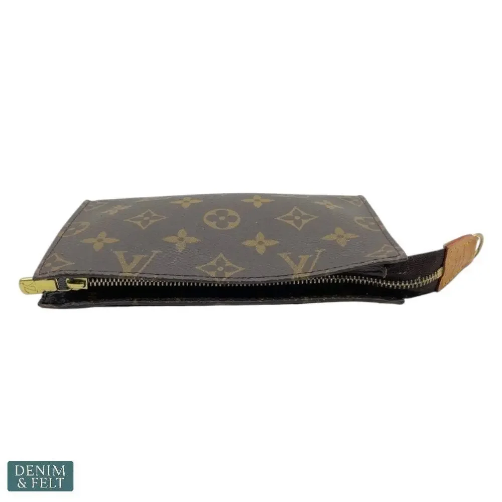 Louis Vuitton Bucket PM‎ Monogram Canvas Pouch w/Tassel Charm Accessory SR1927